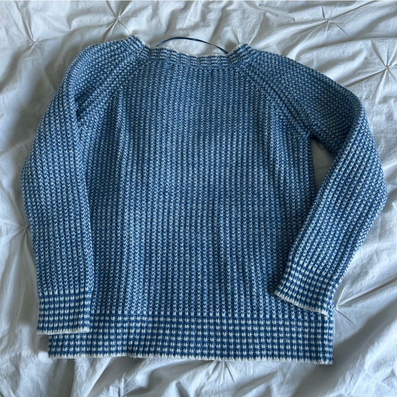 Zara Knit Womens Nautical Small Blue Patterned Women's Sweater - Picture 6 of 6